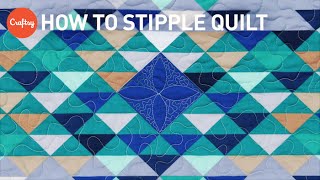 How to Stipple Quilt  Easy Quilting Tutorial with Angela Walters [upl. by Naginnarb923]