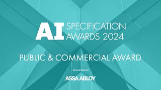 AI Specification Awards 2024  Public and Commercial Award [upl. by Asylem]