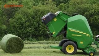 agrarheuteTest John Deere Rundballenpresse V451M [upl. by Eceirahs870]