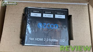 EZCOO 4K HDMI 20 Splitter Review [upl. by Konstantin581]