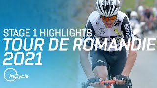 Tour de Romandie 2021  Stage 1 Highlights  inCycle [upl. by Letsyrc549]