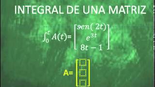 Derivada e integral de una matriz [upl. by Iy135]