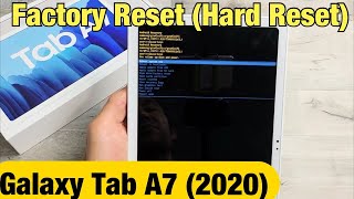 Galaxy Tab A7 2020 How to Factory Reset Hard Reset [upl. by Elwina686]