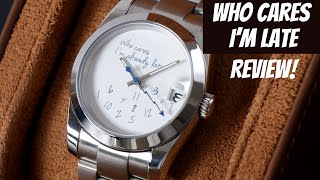 Who Cares Im Already Late Watch  Custom Seiko MOD Review seikomod watchreview [upl. by Nahtonoj]