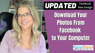 How to Download Photos From Facebook New Design  UPDATED 2020 [upl. by Aneehsar]