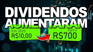 Meus Dividendos Decolaram Cresceram Muito foi Surpreendente de 2022 para 2024 [upl. by Nevram]