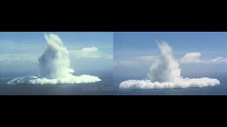 HD Two cameras filmed the nuke sea testing from the same aircraft 1958 [upl. by Sheets]