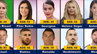 AGE Comparison Famous Footballers And Their WivesGirlfriends [upl. by Nylsirhc]