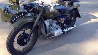 stock1 dnepr motorcycle with sidecar [upl. by Napier]