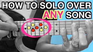 How To Play A Guitar Solo Over Any Song BEST METHOD [upl. by Arihsaj]