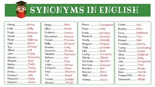 120 Super Common Synonyms to Increase Your Vocabulary in English [upl. by Vanhomrigh]