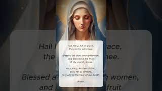 🙏 Pray This for Peace and Strength 💙  Hail Mary Prayer to Mother Mary [upl. by Milurd779]