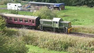 D9531 leaving Irwell Vale 13th September 2024 [upl. by Lotz]