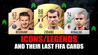 FIFA 22  ICONS AND THEIR LAST FIFA CARDS 😱🔥 ft Beckham Ronaldo Zidane etc [upl. by Ehrenberg]