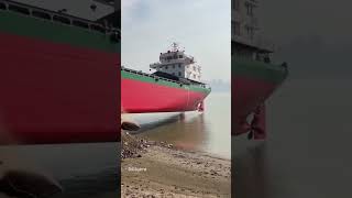 Massive Tanker vessel launch [upl. by Ahsieker539]