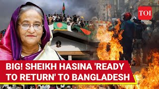 Sheikh Hasina To Return To Bangladesh Says Son Big Announcement As New Govt Takes Oath [upl. by Anatolio250]