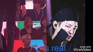 171231 VJoy moments Bts V and Red Velvet Joy [upl. by Ellevehs]