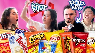 Foreigners trying ALL the American Snacks for the FIRST TIME [upl. by Boland5]