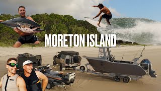 MORETON ISLAND  TOWING 6M PLATE BOAT amp SEADOO [upl. by Niram309]