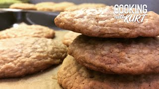 Peanut Butter Oatmeal Cookies  Cooking with Kurt [upl. by Gimble]