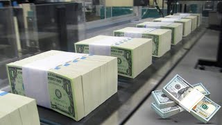 American Money Factory💵 US Dollar Banknotes Production process – How is a dollar made 100 [upl. by Amoeji878]