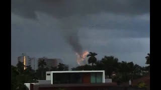 Tornado Hits Fort Lauderdale Florida  AccuWeather [upl. by Niai]