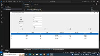 Employee Management System Using Python [upl. by Tallu]