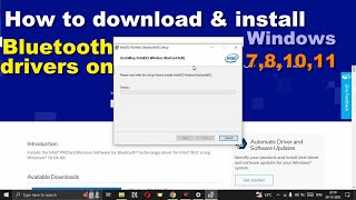 How to download and install bluetooth driver on windows 10 windows 11 or older version pc [upl. by Haret]