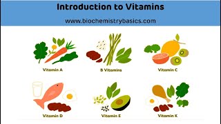 Introduction To Vitamins  Vitamins Biochemistry  Vitamins [upl. by Ynnattirb]