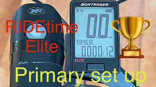 Bontrager RIDEtime Elite Bicycle Computer How to perform the primary set up [upl. by Jonme]