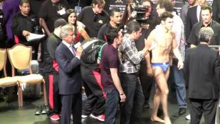 Chavez Jr vs Martinez Weigh In [upl. by Nadruoj]