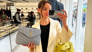 70 OFF BAGS 🔥 LUXURY SHOPPING at BICESTER VILLAGE ft YSL Gucci Prada [upl. by Mariel]