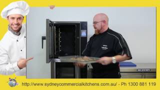 Turbofan E33T5 Convection OvenProduct Demonstration Cooking Meatballs Using Individual Shelf Timer [upl. by Llerrem]