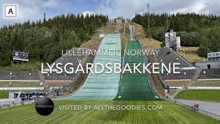 Lysgårdsbakkene  WC Ski jump and 1994 Olympic opening ceremony venue Lillehammer  allthegoodies [upl. by Jacoba]