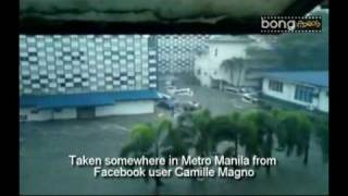 Typhoon Ondoy Hits Metro Manila  Video Clips [upl. by Solrak30]