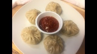 Quick and easy moms vegetarian steamed momos recipe  Veg dumpling recipe  vegetable dim sum [upl. by Ativahs407]