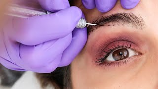 What Microblading Your Eyebrows is REALLY like [upl. by Daj]