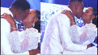 LONGEST WEDDING KISS EVER Lateef Adedimeji French Kiss His Wife Everybody Scream On Their Wedding [upl. by Nonregla]