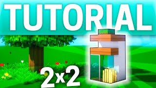 Minecraft 2x2 CASA MODERNA MINI  TUTORIAL [upl. by Lefkowitz]