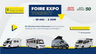 GRANDE EXPO campingscars et fourgons à TORIGNYLESVILLES 50 [upl. by Neeruam419]