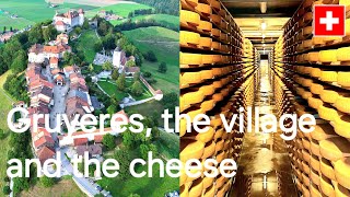 Gruyère cheese and medieval castle village in Switzerland La Gruyère AOP cheese is worldfamous [upl. by Hapte266]