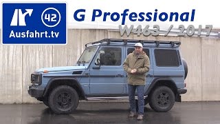 2017 MercedesBenz G 350d Professional W463 Fahrbericht der Probefahrt Test Review [upl. by Dionis]