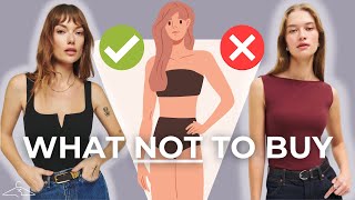 7 Style Tips EVERY Inverted Triangle Body Shape Should Know [upl. by Tnomel554]