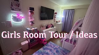 Girlie Room Tour  Bedroom Ideas Cute Bedroom For Toddlers amp Teenage Girls [upl. by Anivlis]