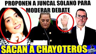 MIERCOLES DURANTE MAÑANERA PROPONEN A JUNCAL MODERADORA DEBATE PRESIDENCIAL ¡CHAYOTEROS FURICOS [upl. by Alcock]