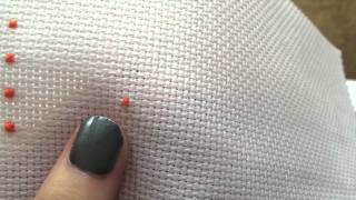 Cross Stitch 23  Pin Stitch  Pinhead Stitch Tutorial [upl. by Melva]