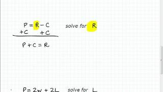 How to Solve a Formula Equation [upl. by Etteval]