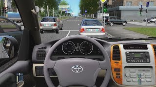 City Car Driving  Turbo Toyota Land Cruiser 100  Street Racing [upl. by Tcideneb]