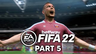 FIFA 22 West Ham CAREER MODE Part 5  8 GOAL THRILLER PS5 4K 60fps [upl. by Emmons400]