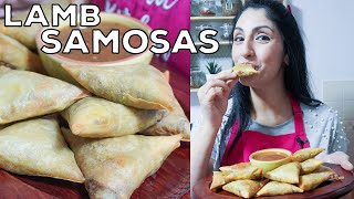 Filo Pastry Samosas  The Best Filo Pastry Lamb Samosas  Filo Pastry Samosa Folding Technique [upl. by Alicul]